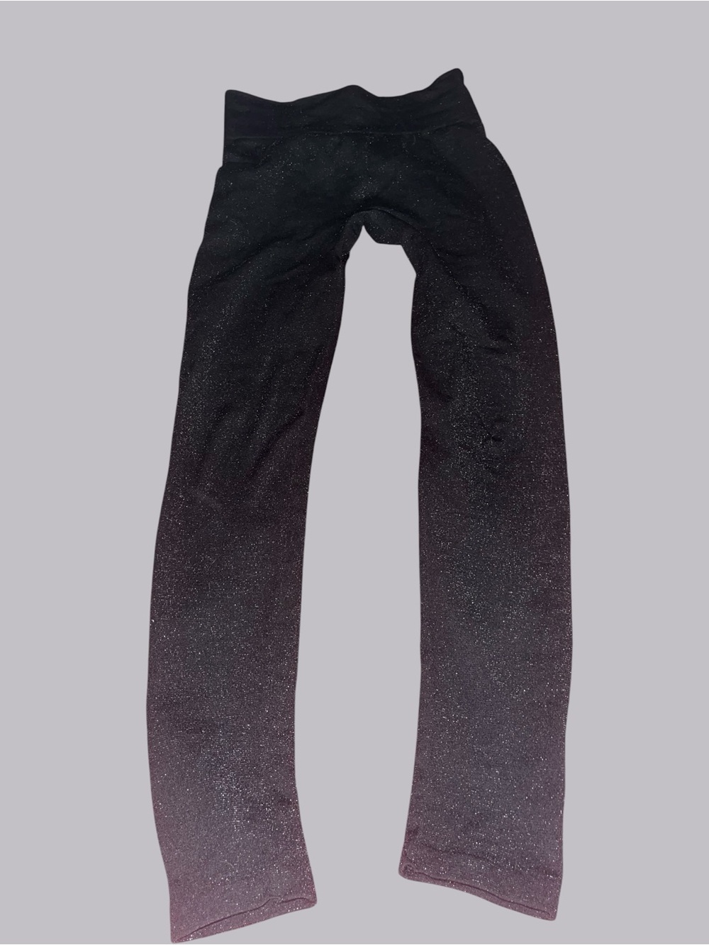 Maurices Black Sparkle Leggings with Subtle Sheen size L